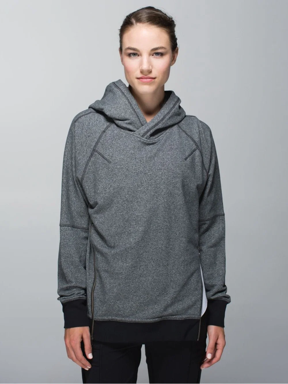 Lululemon Om & Roam Heathered Speckled Black Pullover Sweater